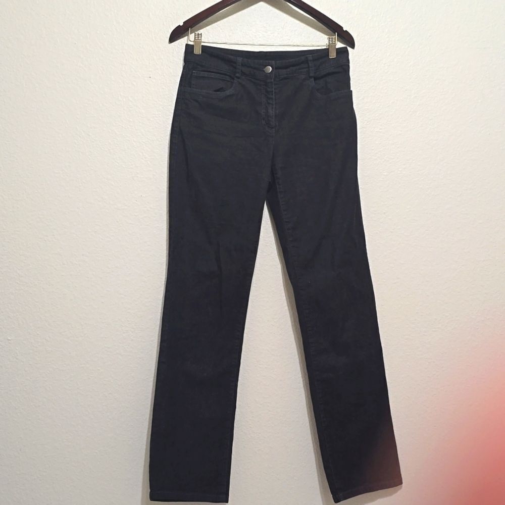 Eileen Fisher straight leg‎ black jeans xs